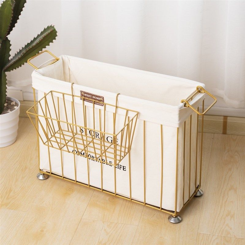 定制瑜伽垫收纳筐铁艺带轮置物架窄款洗衣篓书画收纳篮北欧家用,收纳整理,运动器材收纳用具,淘宝优惠券,粉丝福利购,淘宝优惠卷