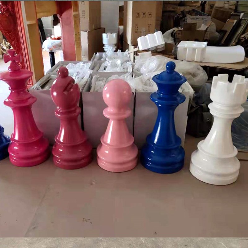 大号国际象棋摆件户外雕塑橱窗装饰园林景观酒店大堂摄影道具摆件