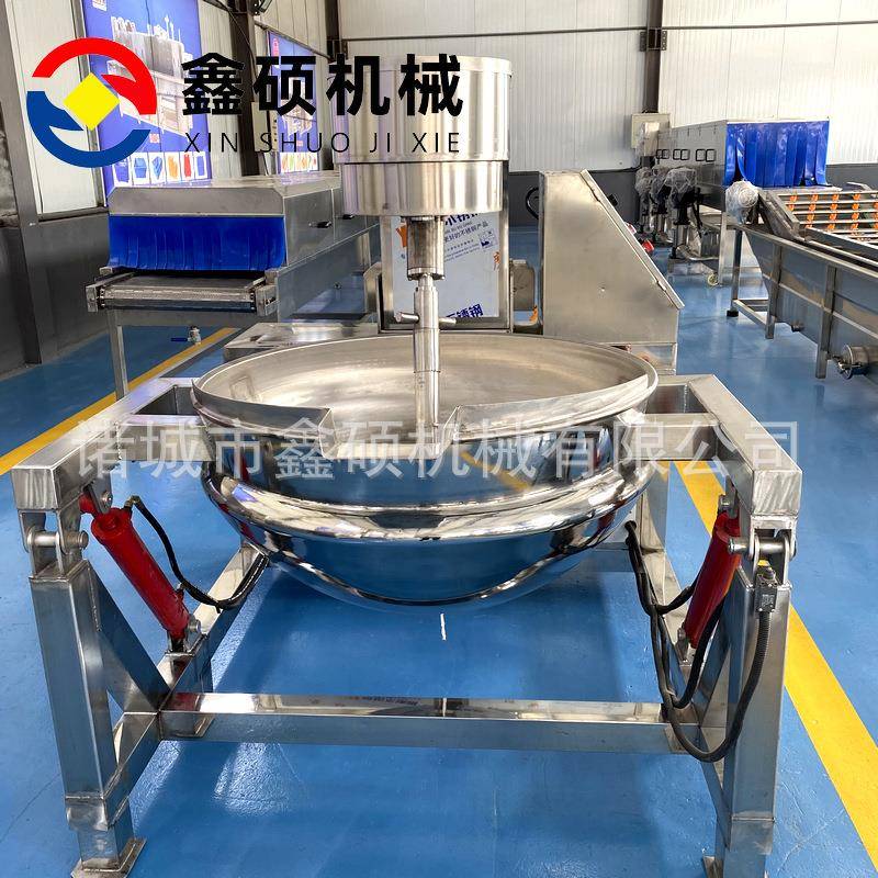 全自动不锈钢火锅底料炒料机商用高粘度多爪行星搅拌炒锅夹层锅