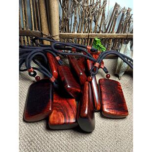 孤品 无事牌吊坠挂件 印度小叶紫檀木手把件男女士随身把玩461牌