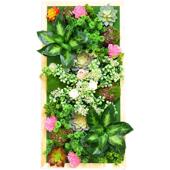 彷真绿植多肉装 饰框植物壁挂背景墙面鹿头墙壁挂件立体客厅餐厅