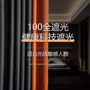 客厅轻奢卧室加厚隔音挂钩高级北欧简约 100全遮光窗帘2021年新款