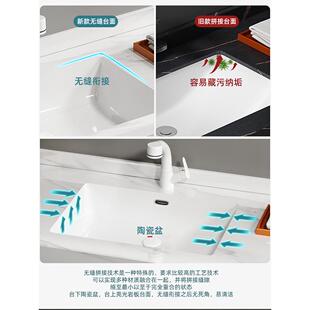 定制板岩陶瓷无缝盆现代简单洗脸盆洗脸盆浴室柜浴室洗脸盆盆