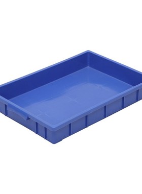 深蓝色550塑料浅盘大型加厚大号浅盘冷K库环保塑料冷冻盘工业盒盘