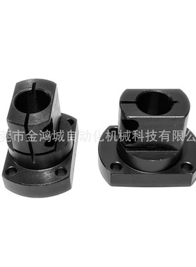 开口光轴支撑固定底座导向轴v支座CLSB 双切边法兰型RBT钢制