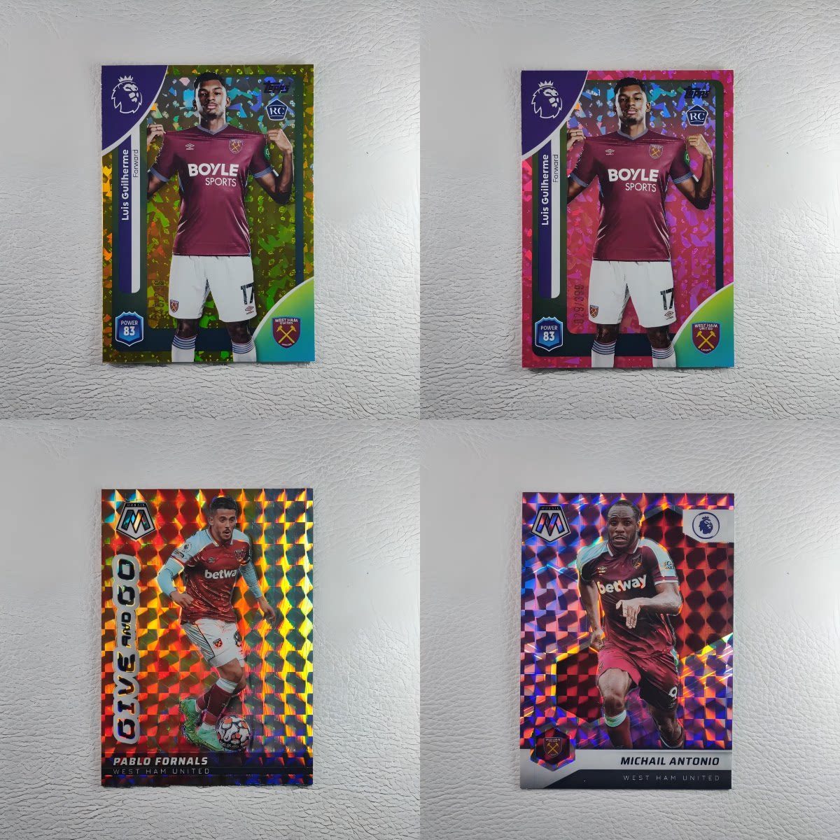 Panini Topps 西汉姆联 安东尼奥 吉列尔梅 新秀 球星卡