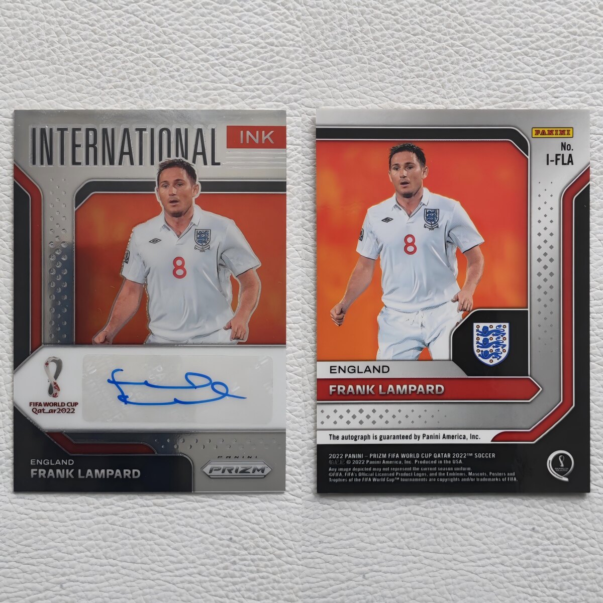 Panini Prizm 世界杯 英格兰 切尔西 兰帕德 签名 球星卡周边礼物