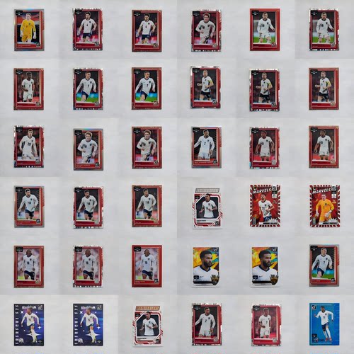 2026 Panini Donruss 世界杯 英格兰 赖斯 萨卡 凯恩 折射 球星卡
