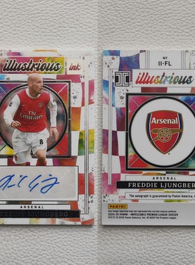 Panini 2025 IMPECCABLE Arsenal 永贝里 亲笔签名签字 周边 礼物