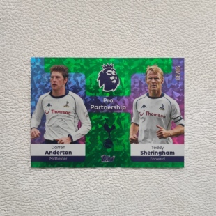 Topps 英超 托特纳姆热刺 安德顿&谢林汉姆 限量 球星卡 碎冰折射