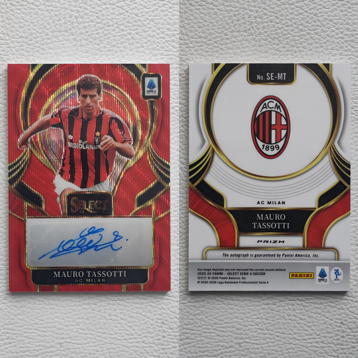 Panini Select AC米兰 毛罗 塔索蒂 亲签 签名 签字 球星卡 礼物