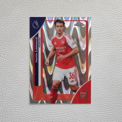 TOPPS 阿森纳 Arsenal 苏比门迪 Zubimendi 折射 球星卡