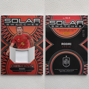 Panini OBSIDIAN 西班牙 曼城 罗德里 球员球衣物料 球星卡 周边