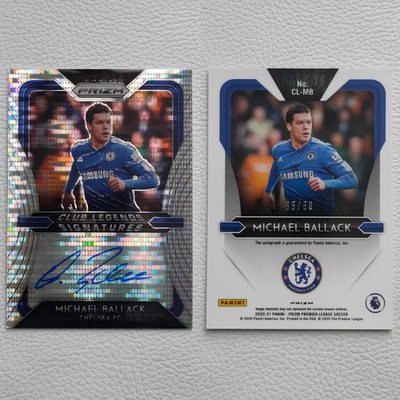 Panini Prizm 切尔西 巴拉克 BALLACK 球员亲笔签名 球星卡 周边