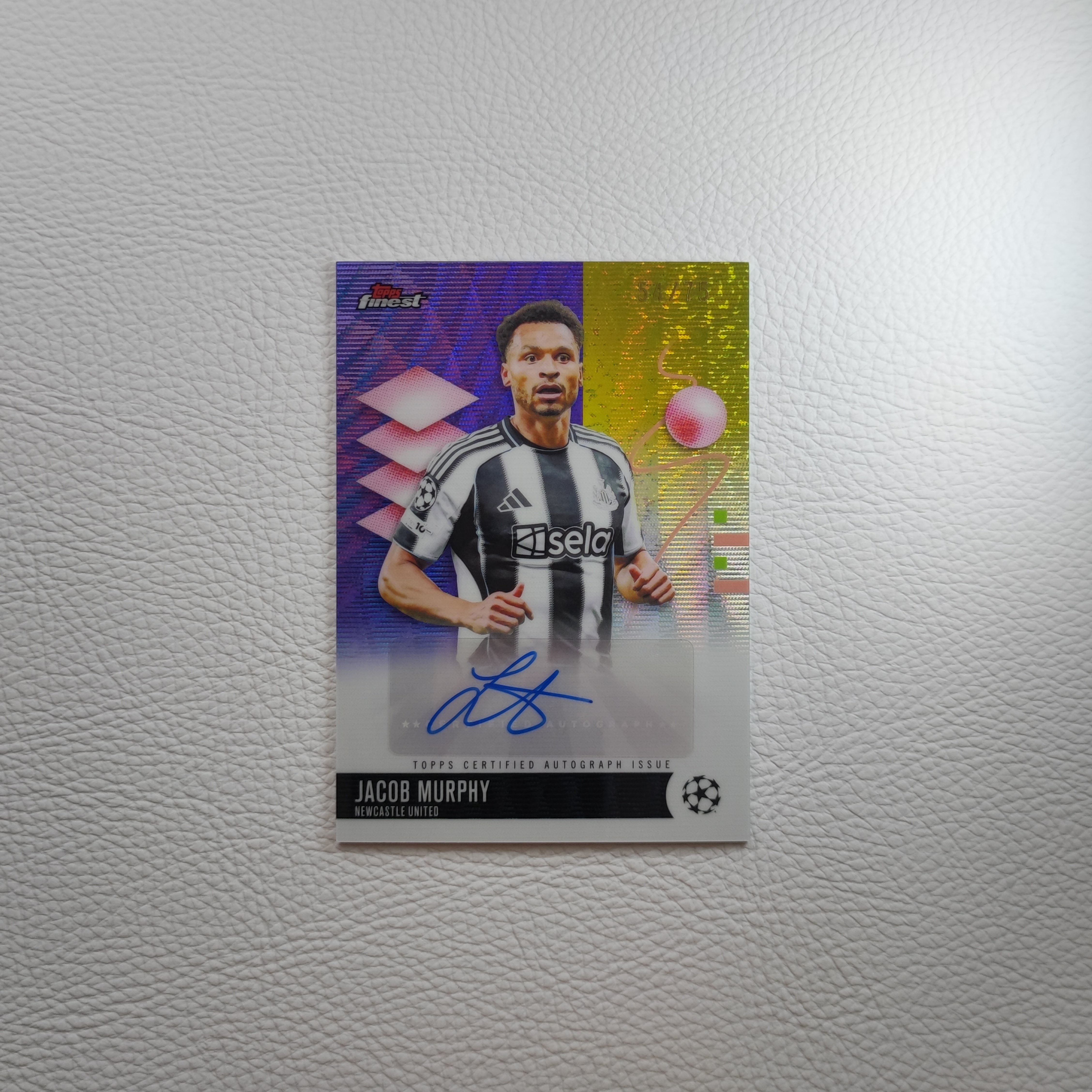 Topps Finest 纽卡斯尔联 墨菲 亲签 签字 球星卡 周边礼物