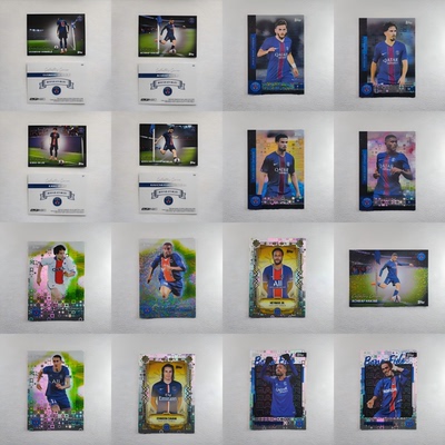 2026 Topps 巴黎圣日尔曼 Team 小罗 内马尔 登贝莱 折射 球星卡