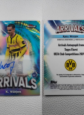 TOPPS 2025 多特蒙德 魏特延 新秀RC 亲签 签名 球星卡 周边礼物