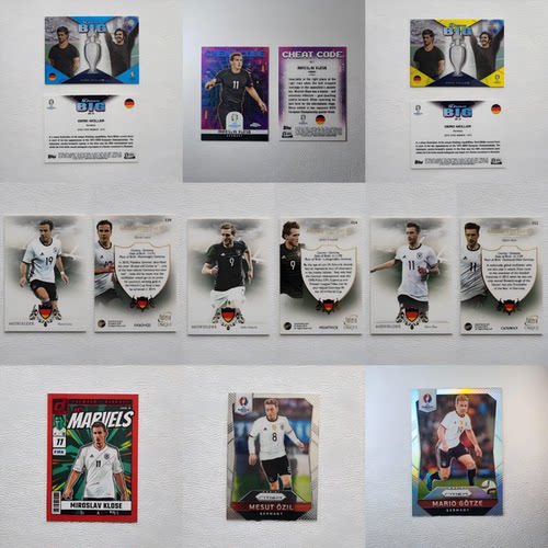 TOPPS PANINI 德国 克洛泽 老穆勒 罗伊斯 限量球星卡周边礼物