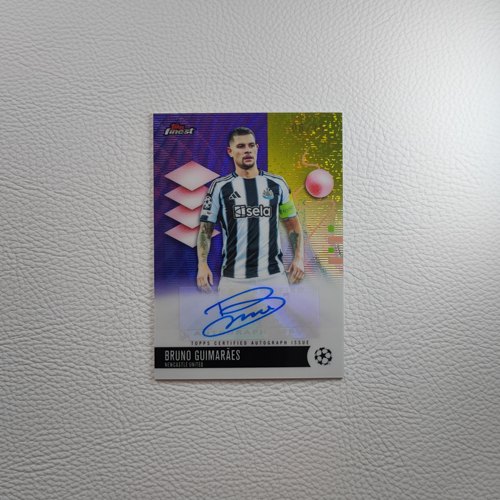 Topps Finest 纽卡斯尔联 阿森纳 吉马良斯 亲签 签字 球星卡周边