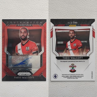 Panini Prizm 阿森纳 南安普顿 沃尔科特 亲签 签名 签字 球星卡