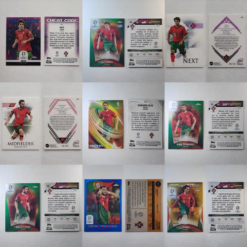 PANINI TOPPS 葡萄牙国家队 B席B费德科 带编限量 球星卡周边礼物
