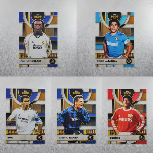 2025 Topps Deco 劳尔 马拉多纳 罗马里奥 巴乔 西多夫 球星卡