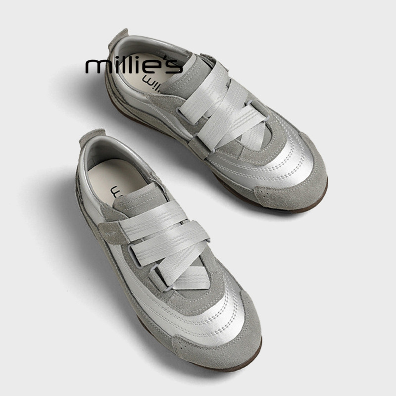 MILLIE'S/妙丽内增高加绒德训鞋女魔术贴赛车鞋运动休闲阿甘鞋冬Z,女鞋,休闲板鞋,淘宝优惠券,粉丝福利购,淘宝优惠卷