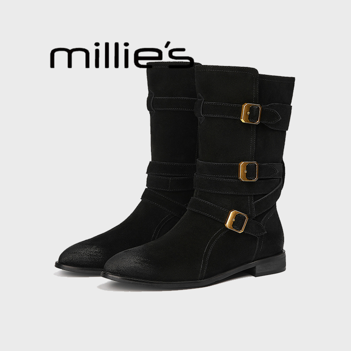 MILLIE'S/妙丽牛仔马丁靴