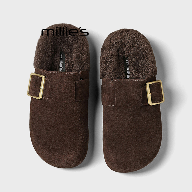 MILLIE'S/妙丽包头半拖鞋女