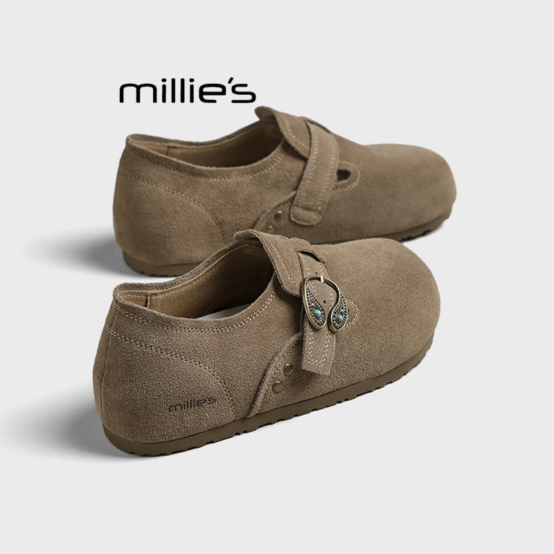 MILLIE'S/妙丽一脚蹬勃肯鞋女图片