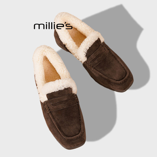 MILLIE'S/妙丽外穿毛绒勃肯鞋