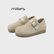 女一脚蹬休闲雨鞋 MILLIE 新款 平底反绒皮勃肯鞋 妙丽2026春季