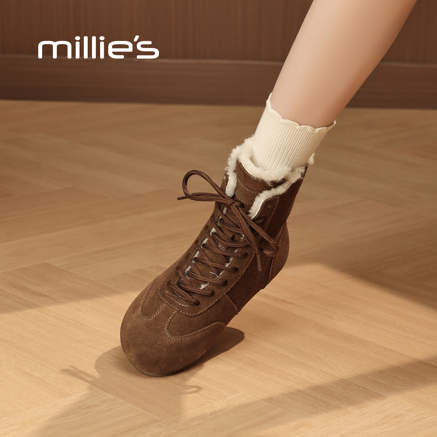 MILLIE'S/妙丽雪地靴女冬季新款