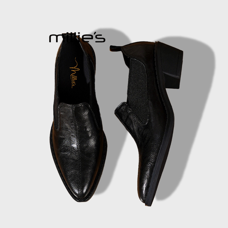 MILLIE'S/妙丽巨好穿真皮单鞋