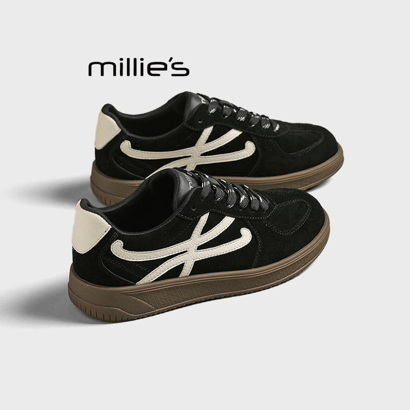 MILLIE'S/妙丽2025新款德训鞋女秋百搭休闲增高运动板鞋阿甘鞋潮Z,女鞋,德训鞋,淘宝优惠券,粉丝福利购,淘宝优惠卷