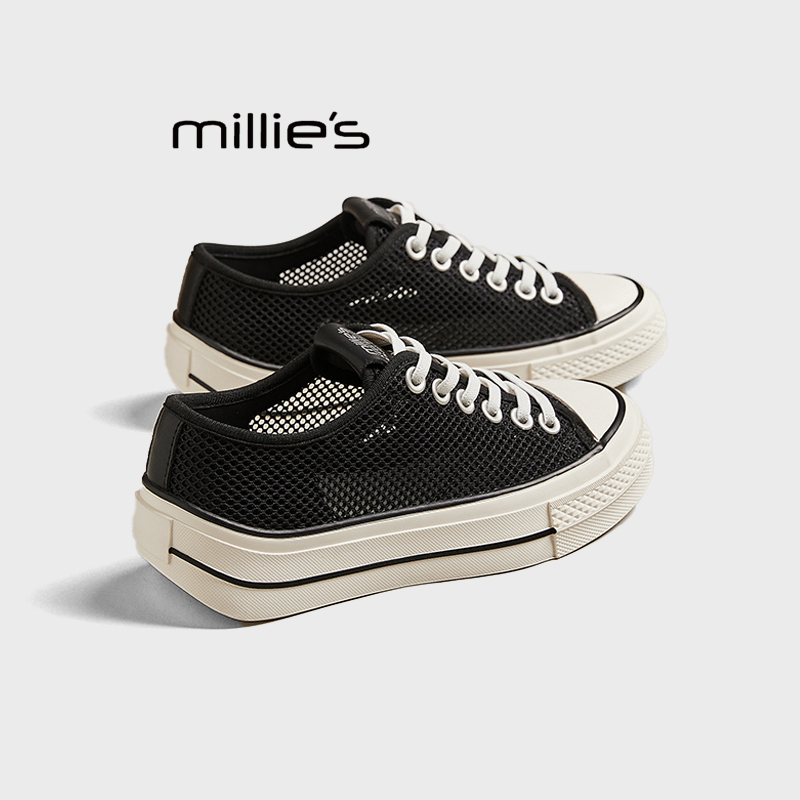 MILLIE'S/妙丽帆布鞋休闲板鞋