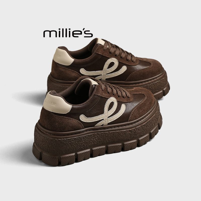 MILLIE'S/妙丽厚底德训鞋