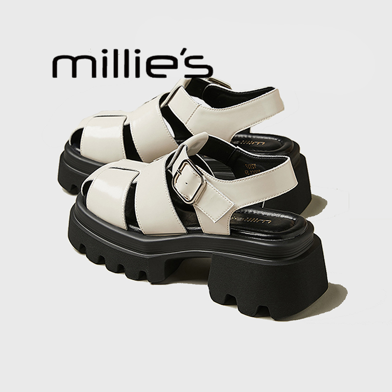 MILLIE'S/妙丽厚底罗马凉鞋