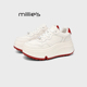 妙丽极简风厚底雨鞋 女增高轻便休闲防水鞋 MILLIE 白色运动板鞋