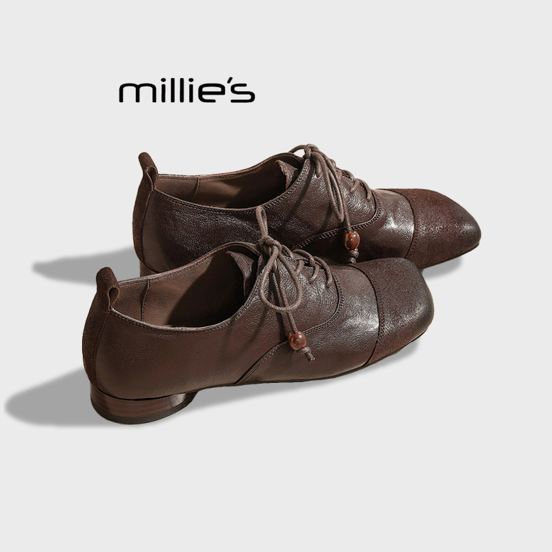 MILLIE'S/妙丽法式复古单鞋