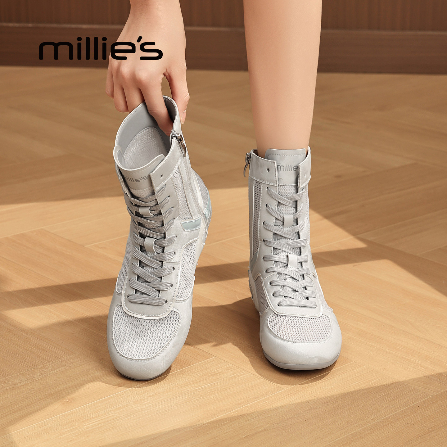 MILLIE'S/妙丽休闲高帮马丁靴