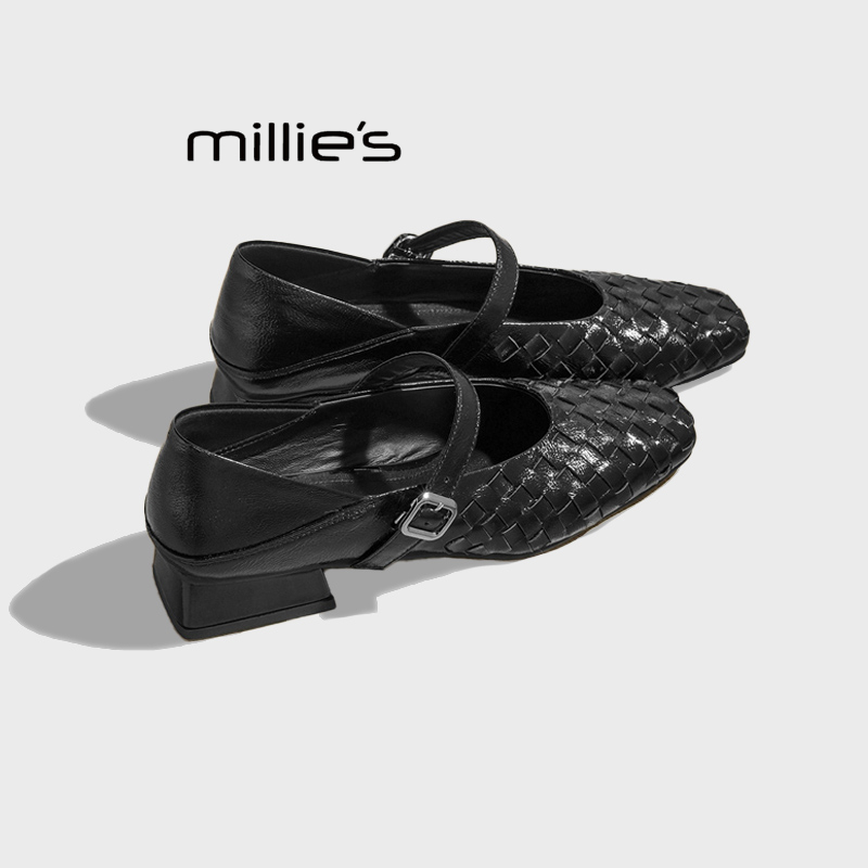 MILLIE'S/妙丽法式芭蕾舞鞋雨鞋