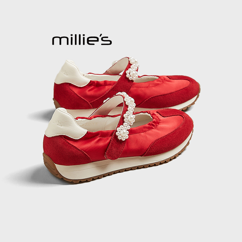 MILLIE'S/妙丽真皮浅口单鞋