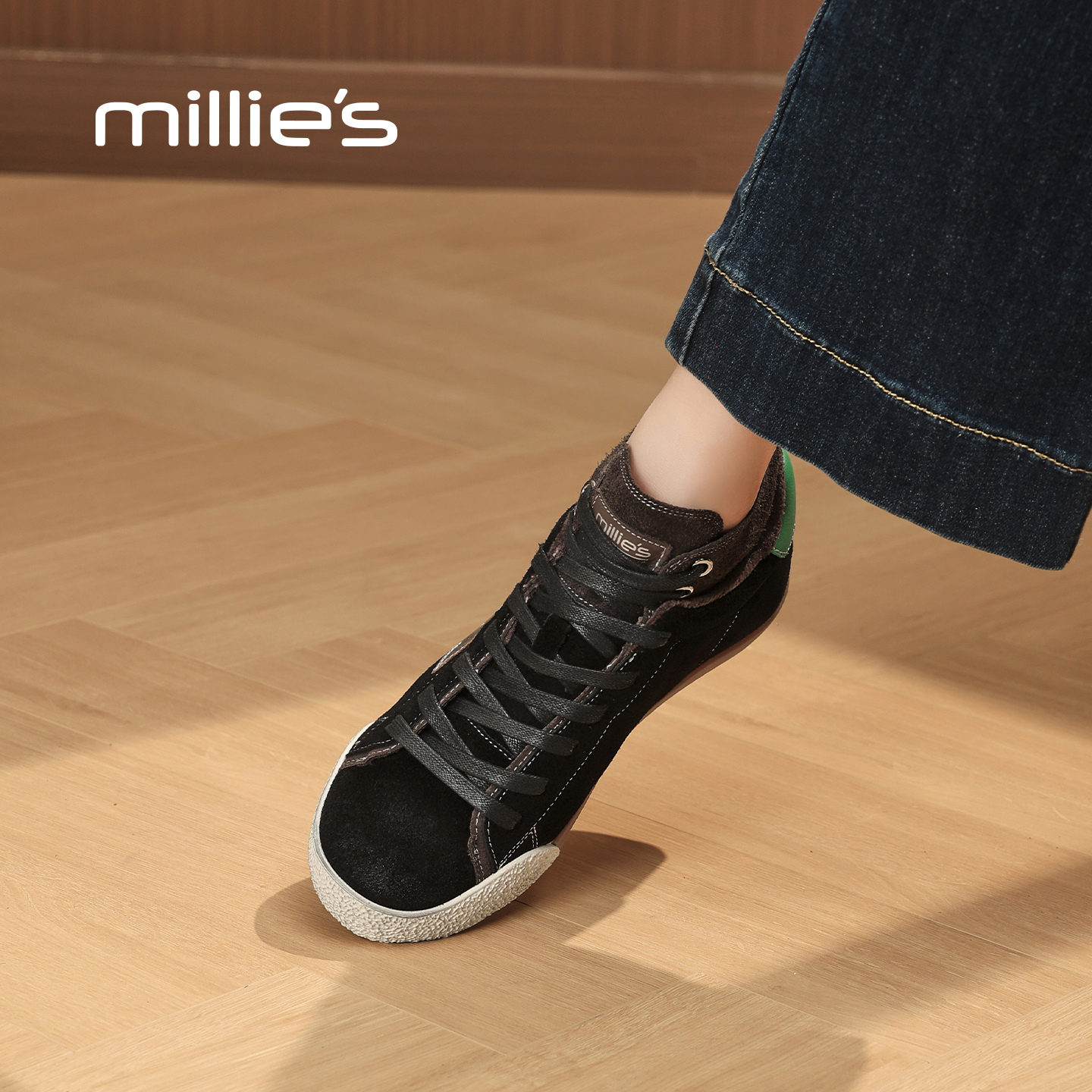 MILLIE'S/妙丽星星内增高板鞋