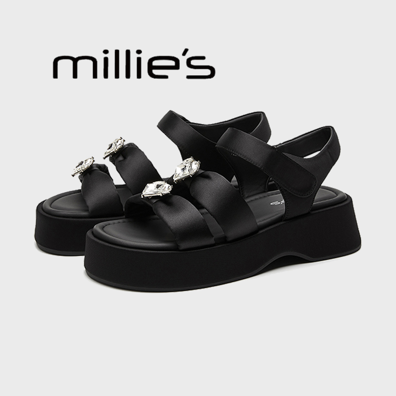 MILLIE'S/妙丽百搭松糕休闲凉鞋