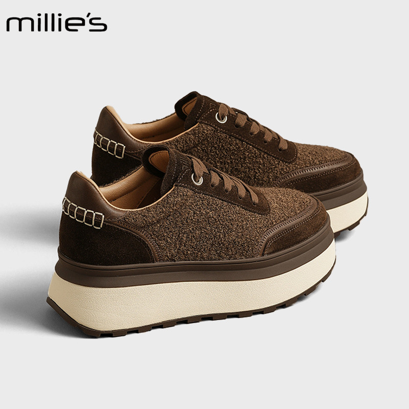 MILLIE'S/妙丽增高松糕休闲鞋