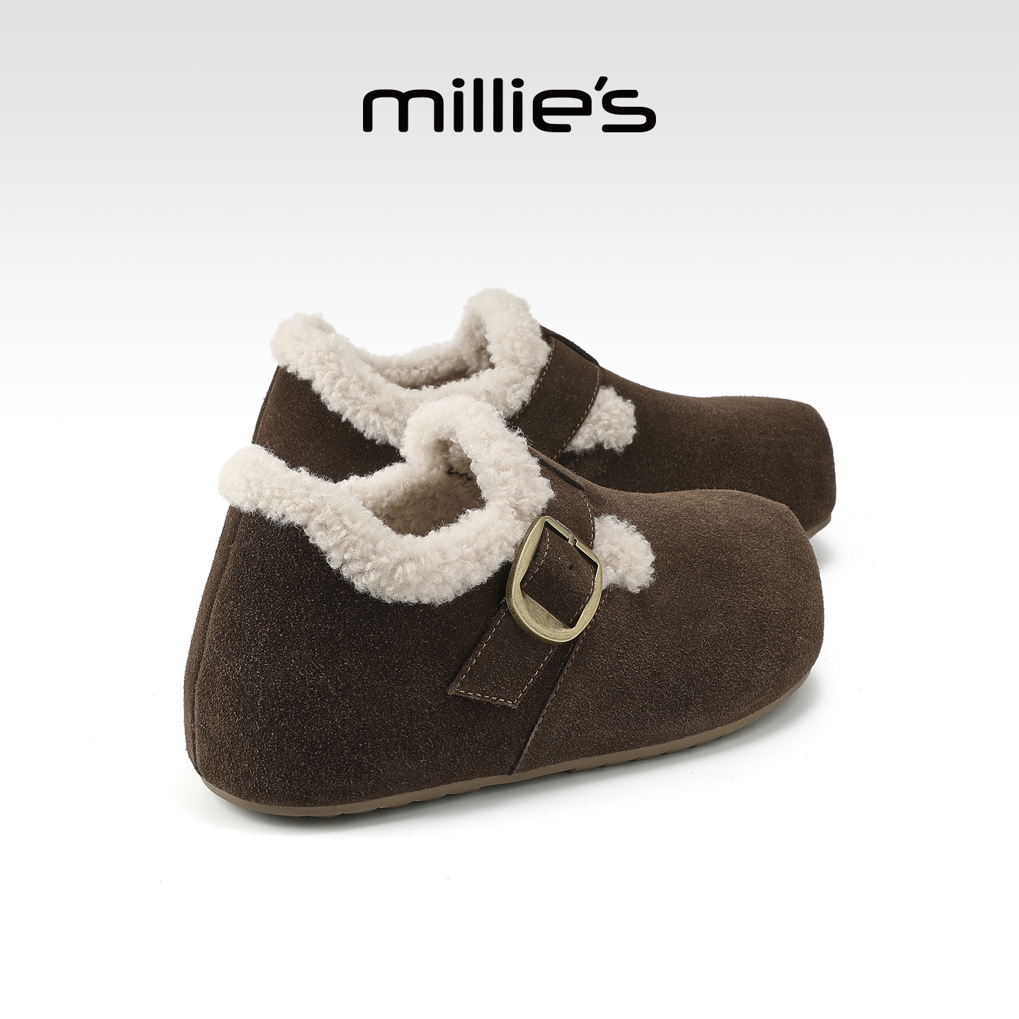 MILLIE'S/妙丽真皮勃肯鞋女