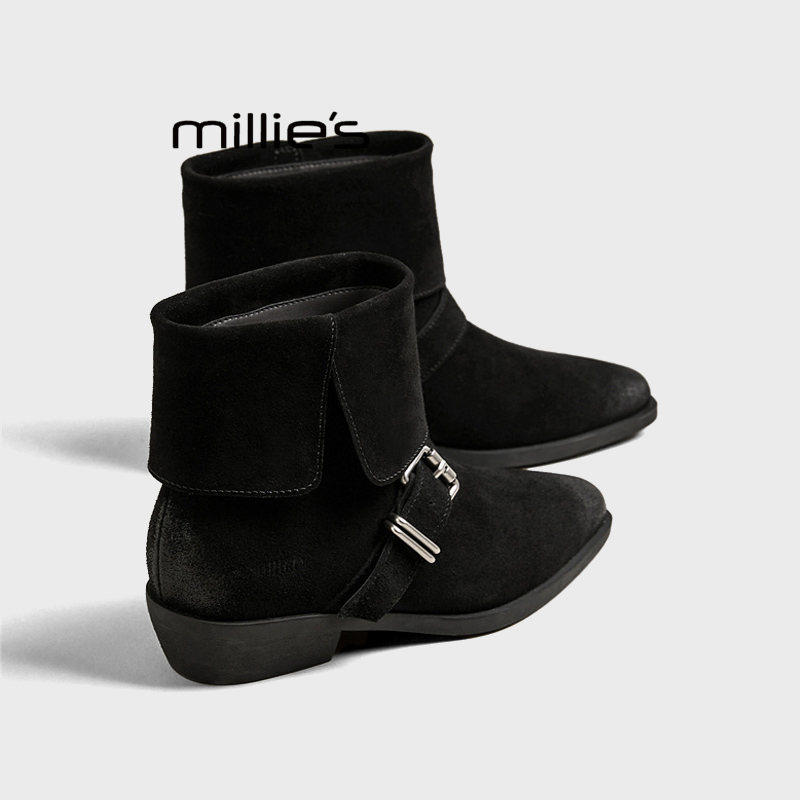 MILLIE'S/妙丽时髦气质短筒靴