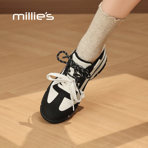 MILLIE'S/妙丽复古百搭德训鞋