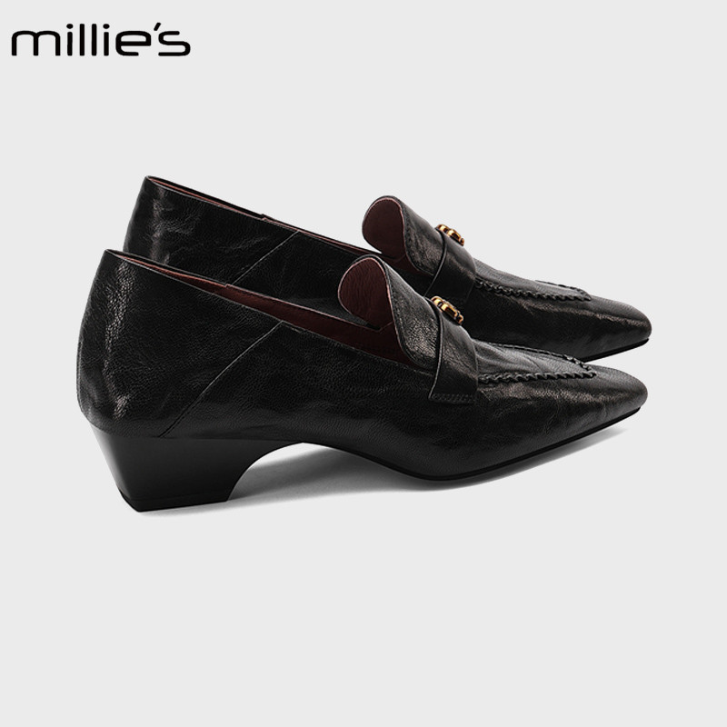 MILLIE'S/妙丽通勤山茶花乐福鞋图片